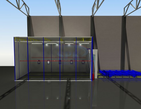 Окрасочно-сушильная камера для металлических каркасов электрических шкафов SPK-10.4.5