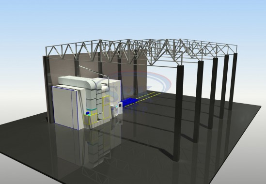 Окрасочно-сушильная камера для металлических каркасов электрических шкафов SPK-10.4.5