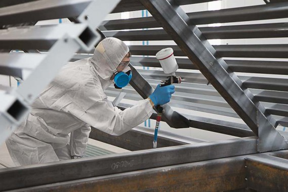 Окрасочно-сушильная камера для окраски металлоконструкций и ферм SPK 15.4.6. Италия