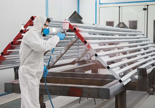 Окрасочно-сушильная камера для окраски металлоконструкций и ферм SPK 15.4.6. Италия