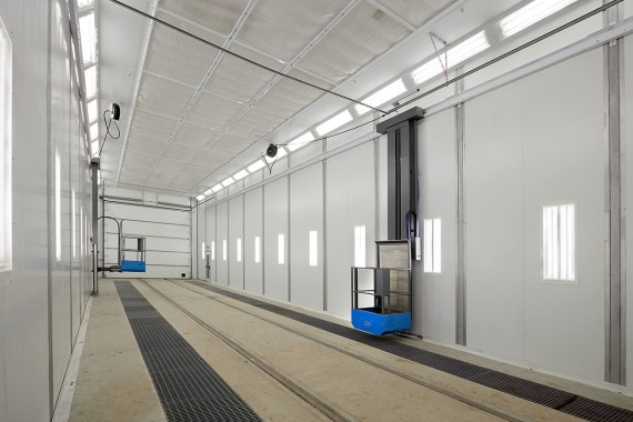 Покрасочно-сушильная камера для локомотивов для Музея РЖД г. Екатеринбург