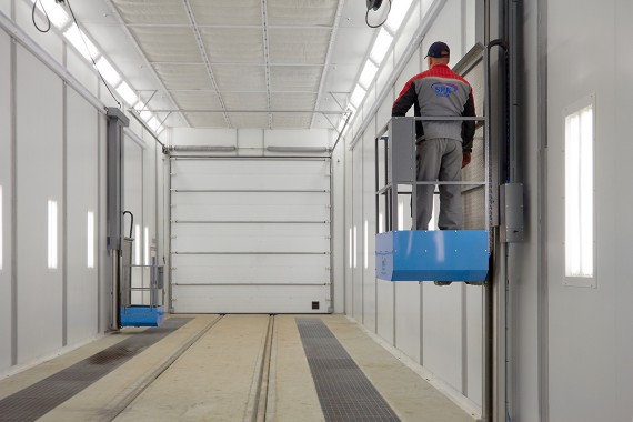 Покрасочно-сушильная камера для локомотивов для Музея РЖД г. Екатеринбург