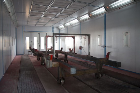 Окрасочно-сушильная камера для окраски металлоконструкций и ферм SPK 15.4.6. Италия