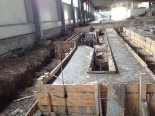 Окрасочно-сушильная камера для окраски металлоконструкций и ферм SPK 15.4.6. Италия. Строительство фундамента для камеры окраски. г. Астана (Казахстан)