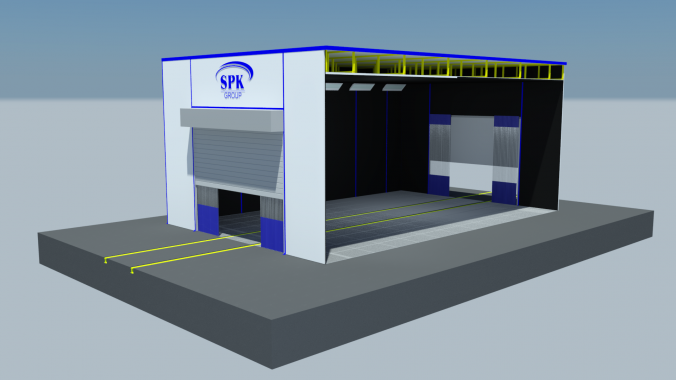 Дробеструйная камера проходного типа SPK-12.8.5