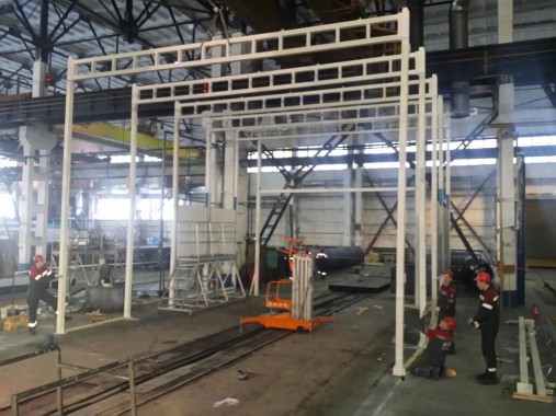 Покрасочно-сушильная камера для трубопроводов SPK-15.8.6, г. Челябинск