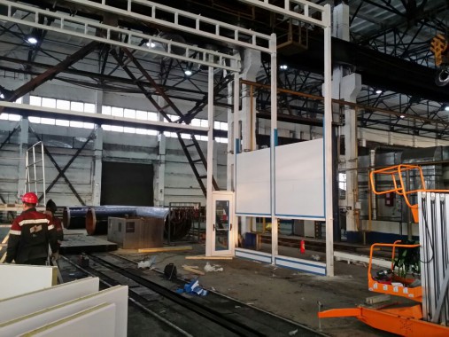 Покрасочно-сушильная камера для трубопроводов SPK-15.8.6, г. Челябинск