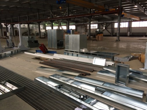 Окрасочно-сушильная камера для окраски металлоконструкций и ферм SPK 15.4.6. Италия. Строительство фундамента для камеры окраски. г. Астана (Казахстан)