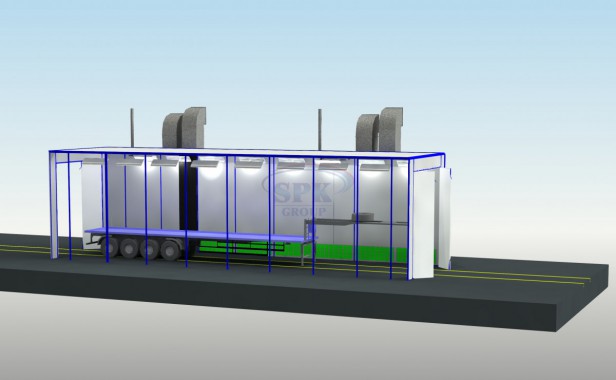 Окрасочно-сушильная камера для прицепов SPK 16.6.6