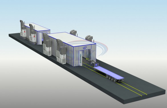 Окрасочно-сушильная камера для прицепов SPK 16.6.6