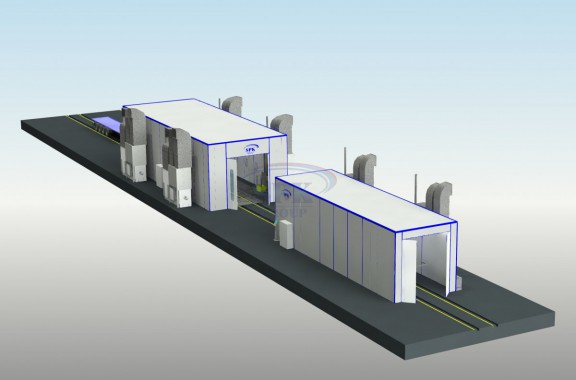 Окрасочно-сушильная камера для прицепов SPK 16.6.6
