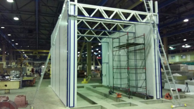 Окрасочно-сушильная камера для прицепов SPK 16.6.6