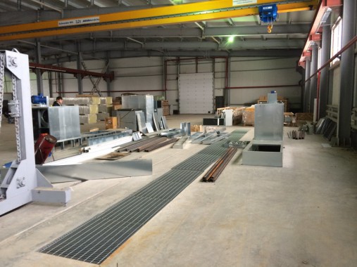 Окрасочно-сушильная камера для окраски металлоконструкций и ферм SPK 15.4.6. Италия. Строительство фундамента для камеры окраски. г. Астана (Казахстан)