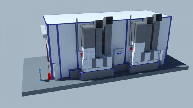 Покрасочная камера для экскаваторов SPK-16.6.6