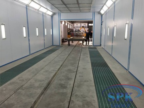 Строительство каркаса окрасочно-сушильной камеры для окраски металлоконструкций и ферм SPK 15.4.6, г. Астана (Казахстан)