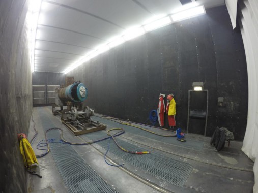 Дробеструйная камера для жд вагонов. Музей РЖД в г. Екатеринбург