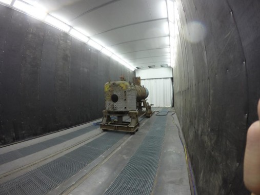 Дробеструйная камера для жд вагонов. Музей РЖД в г. Екатеринбург