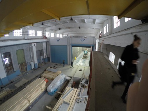 Дробеструйная камера для жд вагонов. Музей РЖД в г. Екатеринбург