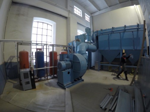 Дробеструйная камера для жд вагонов. Музей РЖД в г. Екатеринбург