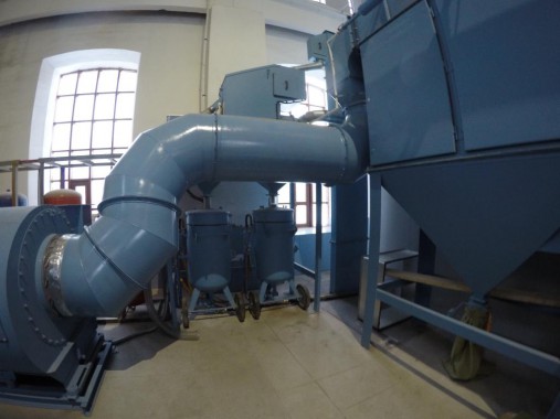 Дробеструйная камера для жд вагонов. Музей РЖД в г. Екатеринбург