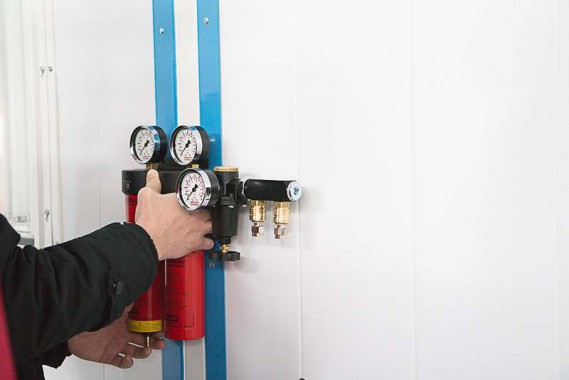 Запуск окрасочно-сушильной камеры для окраски металлоконструкций и ферм SPK 15.4.6, г. Астана (Казахстан)