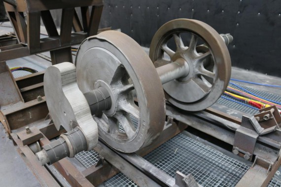 Дробеструйная камера для жд вагонов. Музей РЖД в г. Екатеринбург