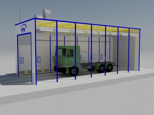 Окрасочно-сушильная камера для военной техники SPK-14.7.5