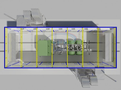 Окрасочно-сушильная камера для военной техники SPK-14.7.5