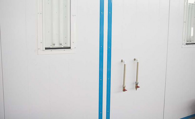 Запуск окрасочно-сушильной камеры для окраски металлоконструкций и ферм SPK 15.4.6, г. Астана (Казахстан)