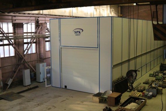 Проходная покрасочно-сушильная камера для троллейбусов SPK-15.6.5 