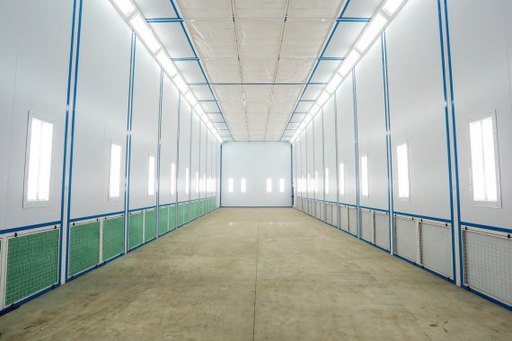 Проходная покрасочно-сушильная камера для троллейбусов SPK-15.6.5 