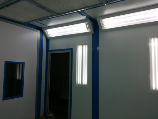 Тупиковая покрасочно-сушильная камера для деталей грузовых автомобилей SPK-4.4.3