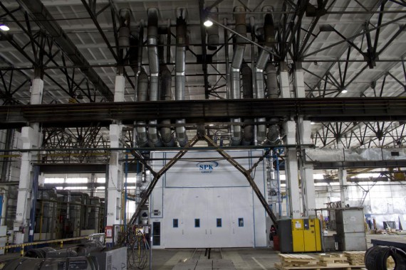 Покрасочно-сушильная камера для трубопроводов SPK-15.8.6, г. Челябинск