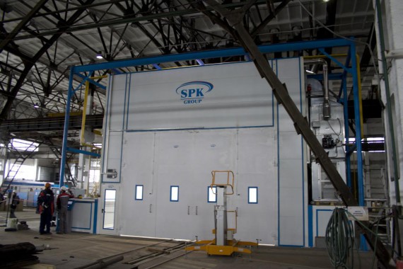 Покрасочно-сушильная камера для трубопроводов SPK-15.8.6, г. Челябинск