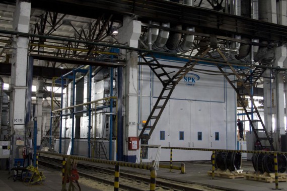 Покрасочно-сушильная камера для трубопроводов SPK-15.8.6, г. Челябинск