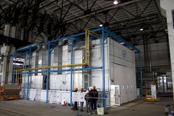 Покрасочно-сушильная камера для трубопроводов SPK-15.8.6, г. Челябинск