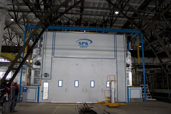 Покрасочно-сушильная камера для трубопроводов SPK-15.8.6, г. Челябинск