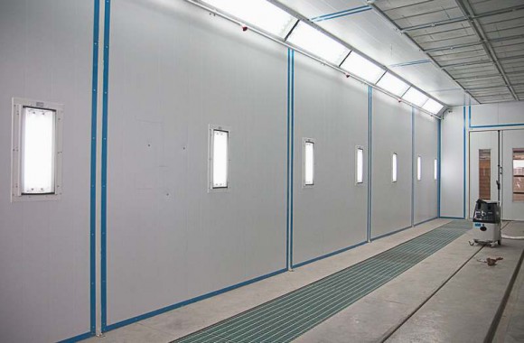 Запуск окрасочно-сушильной камеры для окраски металлоконструкций и ферм SPK 15.4.6, г. Астана (Казахстан)