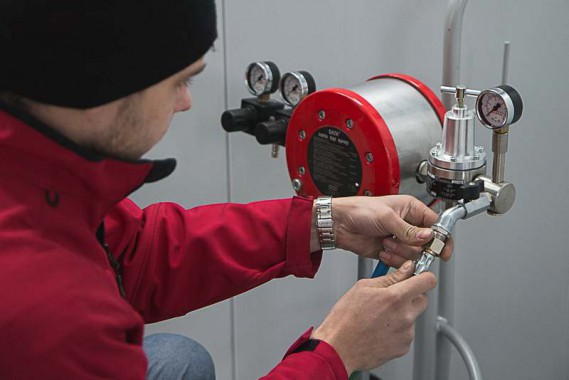 Запуск окрасочно-сушильной камеры для окраски металлоконструкций и ферм SPK 15.4.6, г. Астана (Казахстан)