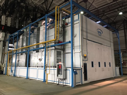 Покрасочно-сушильная камера для трубопроводов SPK-15.8.6, г. Челябинск