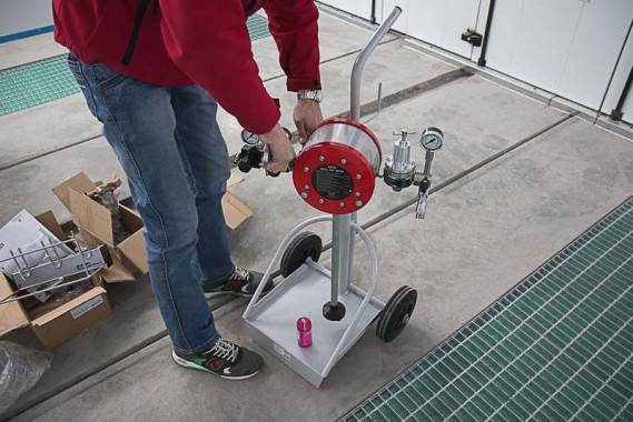 Запуск окрасочно-сушильной камеры для окраски металлоконструкций и ферм SPK 15.4.6, г. Астана (Казахстан)