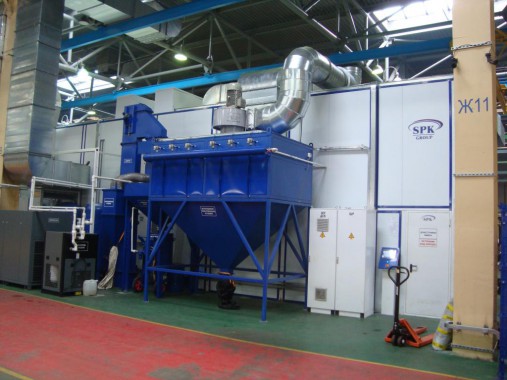 Комплекс подготовки и окраски для дорожно-строительной техники SPK-34.5.4