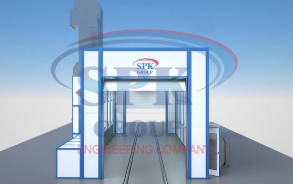 Окрасочно-сушильная камера проходного типа SPK-15.5.5