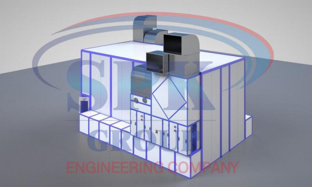 Окрасочно-сушильная камера тупикового типа SPK-10.5.5 