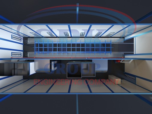 Окрасочно-сушильная камера тупикового типа уличного исполнения SPK-15.3.3