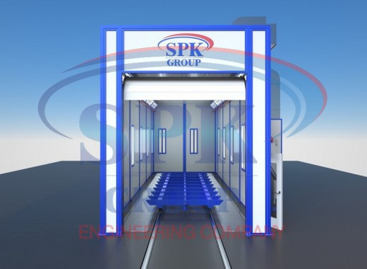 Окрасочно-сушильная камера тупикового типа SPK-10.4.5