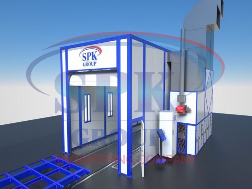 Окрасочно-сушильная камера тупикового типа SPK-10.4.5