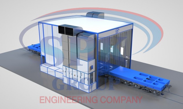 Окрасочно-сушильная камера проходного типа SPK-11.9.7