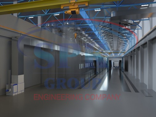 Комплекс подготовки и окраски поверхности SPK. Телескопическая камера сушки SPK-36.6.5.