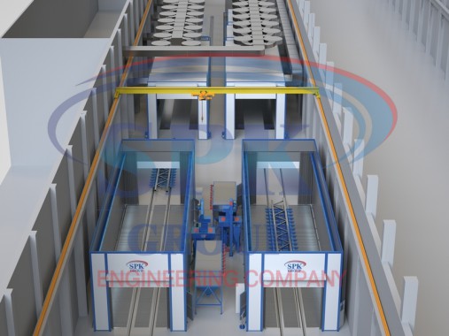 Комплекс подготовки и окраски поверхности SPK. Телескопическая камера сушки SPK-36.6.5.